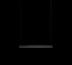 Suspension, Linear, noir, LED, 3000K, 1060lm, L87,2cm, H5,4cm - Muuto