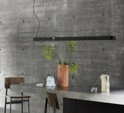Suspension, Linear, noir, LED, 3000K, 1880lm, L169,2cm, H5,4cm - Muuto