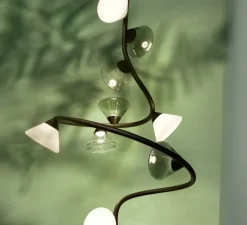 Suspension, Linfa 565.22m, titanium, IP40, LED, dim, 2700K, 3500 lm, Ø56cm, H111cm - Tooy