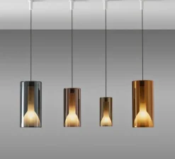 Suspension, Lit, Large, orange, Ø20cm, H42cm - Penta