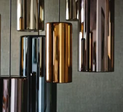 Suspension, Lit, Medium, violet, Ø16cm, H34cm - Penta