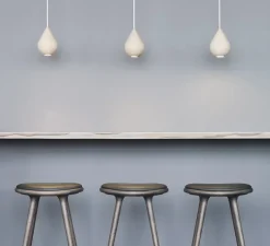 Suspension, Liuku Drop, bois, tilleul, Ø14cm, H19,5cm - Mater