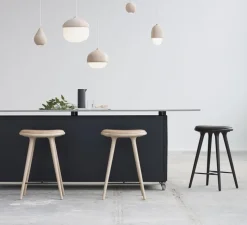 Suspension, Liuku Drop, bois, tilleul, Ø14cm, H19,5cm - Mater