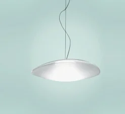 Suspension, Loop F35, transparent, noir, LED, dim, 3000K, lm, Ø45cm, H10cm - Fabbian