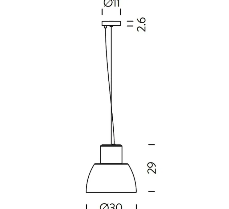 Suspension, Lorosae, réédition d'Alavaro Siza, bleu océan, Ø30cm, H29cm - Nemo Lighting