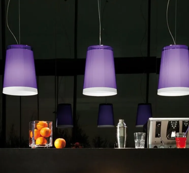 Suspension, L001S, violet, Ø26,5cm, H35cm - Pedrali