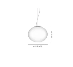 Suspension, Lucciola SP M, blanc, Ø41cm, H30cm - Vistosi