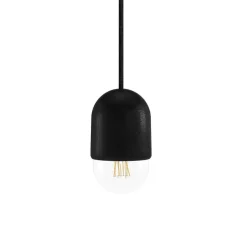Suspension, luce medium, Chêne noir, Ø10,5cm, H20,5cm - Hartô