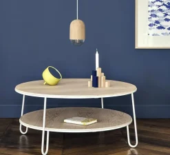 Suspension, Luce Medium, chêne massif, 2800K, 400lm, H18cm, Ø10cm - Hartô