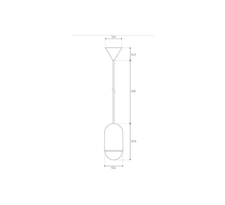 Suspension, Luce Medium, chêne massif, 2800K, 400lm, H18cm, Ø10cm - Hartô