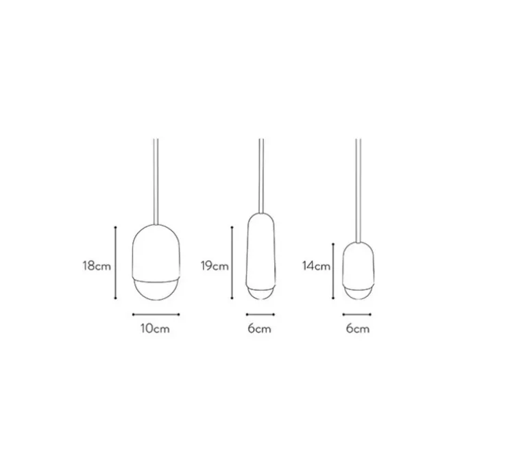 Suspension, Luce Medium, chêne massif, 2800K, 400lm, H18cm, Ø10cm - Hartô