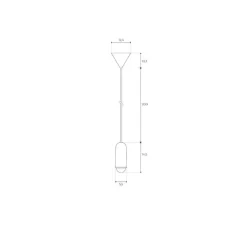 Suspension, LUCE SMALL, noir, Ø12,4cm, H14,5cm - Hartô