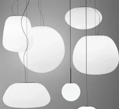 Suspension, Lumi_Baka, blanc, E27, Ø33cm, H38cm - FABBIAN