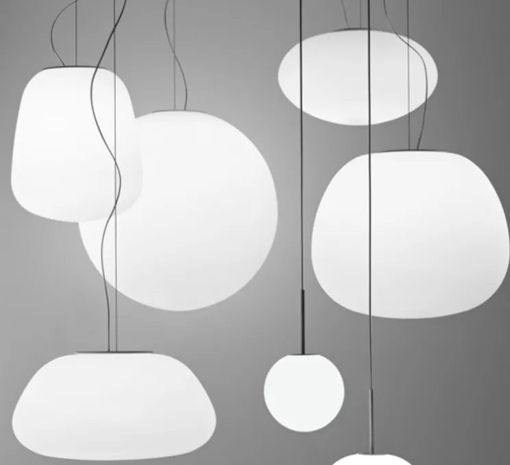 Suspension, Lumi_Baka, blanc, E27, Ø33cm, H38cm - FABBIAN