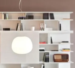 Suspension, Lumi Mochi F07, blanc, LED, dim, 3000K, lm, Ø45cm, H38cm - Fabbian