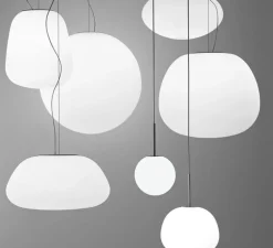 Suspension, Lumi Poga , blanc, Ø42cm, H200cm - Fabbian