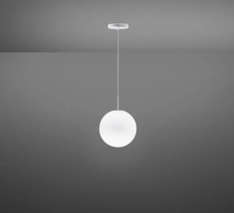 Suspension, Lumi Sfera, blanc, IP40, Ø20cm, H200cm - Fabbian