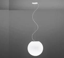 Suspension, Lumi_Sfera, blanc, 3000K, Ø35cm, H33cm - FABBIAN