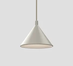 Suspension, Lumo, gris, LED, 3000K, 830 lm, Ø25cm, H20,9cm - Zero