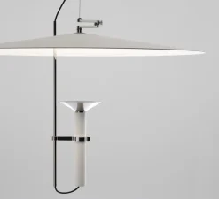 Suspension, Luna, blanc, chrome, LED, dim, 3000K, 3015 lm, Ø65cm, H43,6cm - Stilnovo