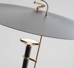 Suspension, Luna, noir et or, LED, dim, 2700K, 2804 lm, Ø116cm, H43,6cm - Stilnovo