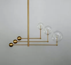 Suspension, Lustre, Universe, Laiton laqué bruni, L128,2cm, H87,5cm - Schwung