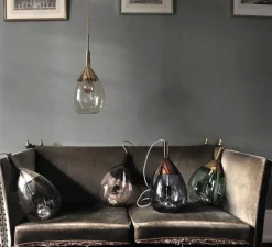 Suspension, Lute M, or fumé, H49cm, Ø22cm - Ebb and Flow