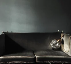 Suspension, Lute M, transparent, cuivre, H49cm, Ø22cm - Ebb and Flow