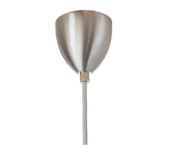 Suspension, Lute S, gris fumé, platine, Ø14cm, H27cm - Ebb and Flow