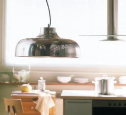 Suspension, M68, aluminium poli, Ø46cm, H22cm - Santa & Cole