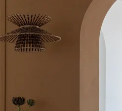 Suspension, Machu Picchu, naturel et marron, Ø57cm, H27cm - Good&Mojo