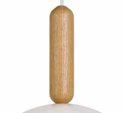 Suspension, Mad CL, chêne et blanc, Ø35cm, H45cm - Luxcambra