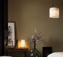 Suspension, Maija 30, blanc mat, LED, dim, 2700K, 329 lm, Ø30cm, H28cm - Santa & Cole