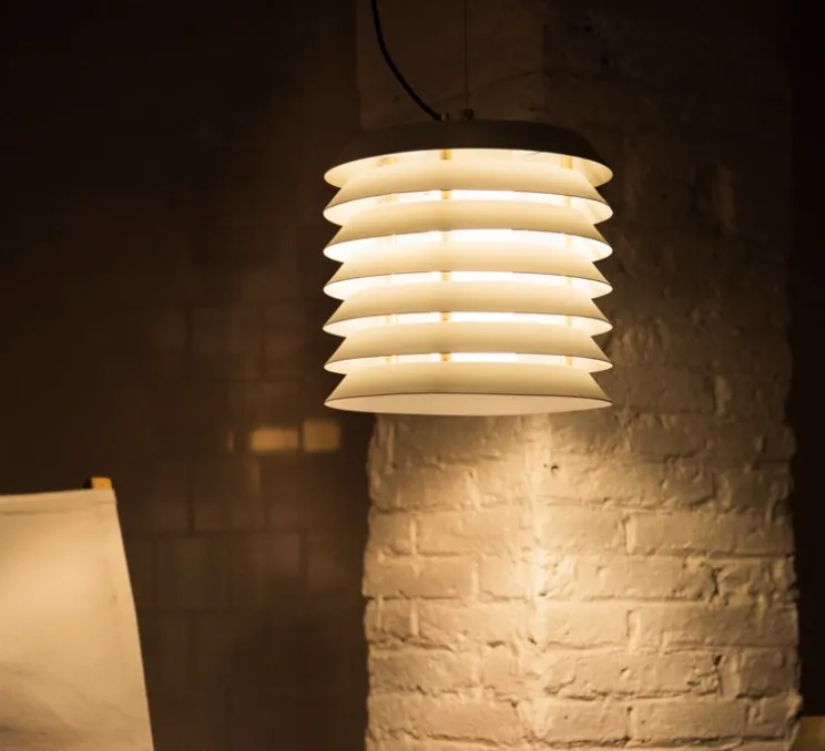 Suspension, Maija 30, blanc mat, LED, dim, 2700K, 329 lm, Ø30cm, H28cm - Santa & Cole