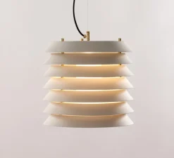 Suspension, Maija 30, blanc mat, LED, dim, 2700K, 329 lm, Ø30cm, H28cm - Santa & Cole