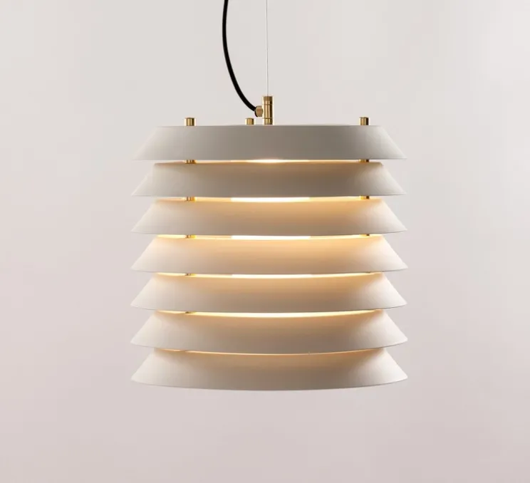 Suspension, Maija 30, blanc mat, LED, dim, 2700K, 329 lm, Ø30cm, H28cm - Santa & Cole