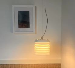 Suspension, Maija 15, blanc mat, LED, dim, 2700K, 289 lm, Ø15cm, H14cm - Santa & Cole