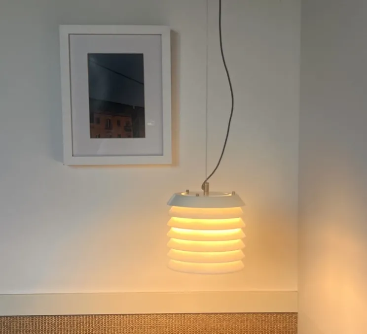 Suspension, Maija 15, blanc mat, LED, dim, 2700K, 289 lm, Ø15cm, H14cm - Santa & Cole