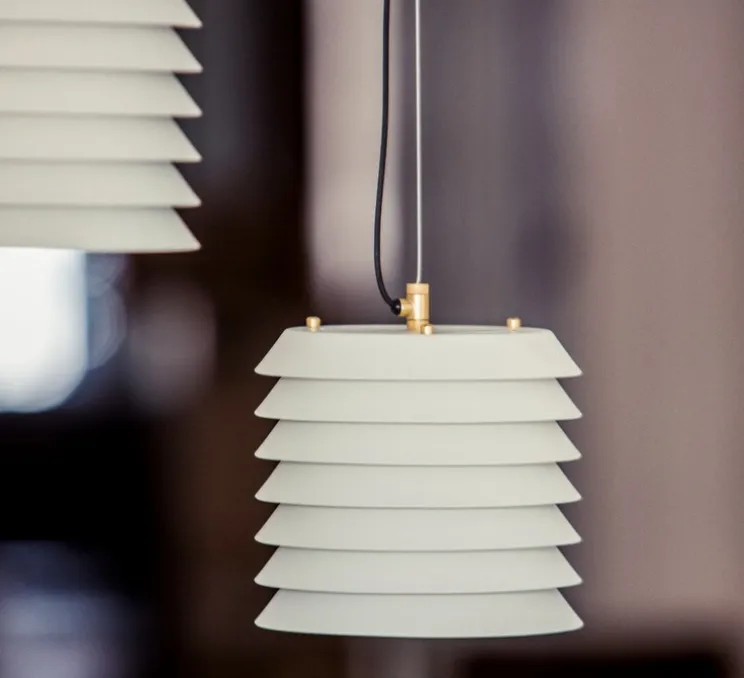 Suspension, Maija 15, blanc mat, LED, dim, 2700K, 289 lm, Ø15cm, H14cm - Santa & Cole