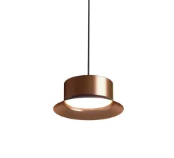 Suspension, Maine T-3415L, cuivre métallique, LED, 2700K, Ø18,5cm, H7,4cm - Estiluz