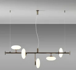 Suspension, Mami, horizontale, bronze brossé, LED, dim, 2700K, lm, L148cm, H48cm - Penta