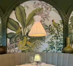 Suspension, Mandarina, Ruban blanc, Ø43cm, H48cm - Carpyen