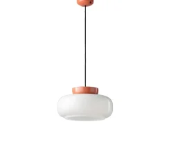 Suspension, Maracana C2743, blanc, orange, Ø37cm, H20cm - Ferroluce