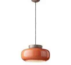 Suspension, Maracana C2741, orange, marron, Ø37cm, H20cm - Ferroluce