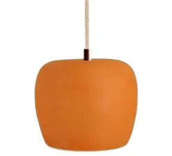 Suspension, Marcel, terracotta, avec câble tressé jute, Ø20cm, H20cm - Nexel