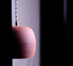 Suspension, Marcel, terracotta, avec câble tressé jute, Ø16cm, H16cm - Nexel