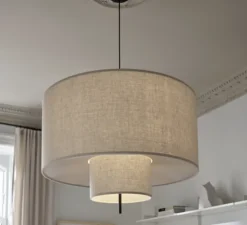 Suspension, Margin, beige, IP22, Ø88cm, H79cm - New Works