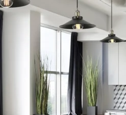 Suspension, Marlin, noir, Ø30cm, H19cm - Faro