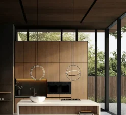 Suspension, Maru Big, noir brûlé, LED, dim, 2400K, lm, L41cm, H51cm - 101 Copenhagen