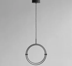 Suspension, Maru Big, noir brûlé, LED, dim, 2400K, lm, L41cm, H51cm - 101 Copenhagen